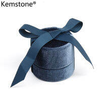 Kemstone แฟชั่นหลายสีผ้าลูกฟูกแหวนจี้สร้อยคอกล่องเครื่องประดับกล่องของขวัญสำหรับผู้หญิงสาว