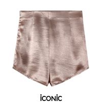 iCONiC PINK Kengsan Shorts #0034 กางเกงขาสั้น สีชมพู เอว27-28" สะโพก35-36" ยาว13" ผ้าซาติน กางเกงผญ กางเกงทำงาน กางเกงแฟชั่น กางเกงขาสั้นผญ