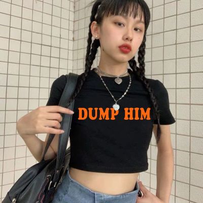 [COD] dump him letter short-sleeved European and navel jacket street grunge sexy style