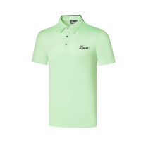 2022ใหม่เกาหลี J.LINDEBERG ANEW Titleist Golf ชายเสื้อผ้าแขนสั้นเสื้อยืดบางส่วนสบายๆกีฬาชายเสื้อกอล์ฟเสื้อผ้า2021ฤดูร้อนใหม่ DESCENTE PG MARK &amp; LONA Mizuno PXG1