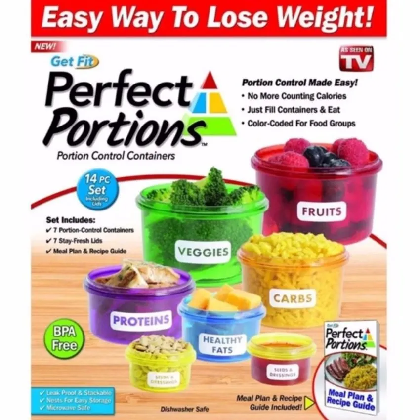 Weight Loss Portions Portion Control Containers as Seen on TV 14pc