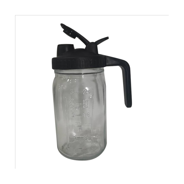 32oz-mason-jar-pour-spout-lid-glass-pitcher-graduated-mason-jar-seal-for-juice-milk-coffee-tea-lemonade-drink