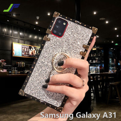 JieFie เคสป้องกันเต็มรูปแบบเคสโทรศัพท์สี่เหลี่ยมกากเพชรหรูหราสำหรับ Samsung Galaxy A31 / A32 / A33 / A34