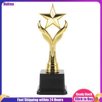 Dulrua [New] Mini Trophy Plastic Reward Prize Gold Star Trophies Award Student Race Game Trophy Kids Star Trophy Award