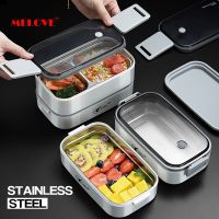 hot【cw】 304 Insulated Student Office Worker Tableware Boxes Food Storage