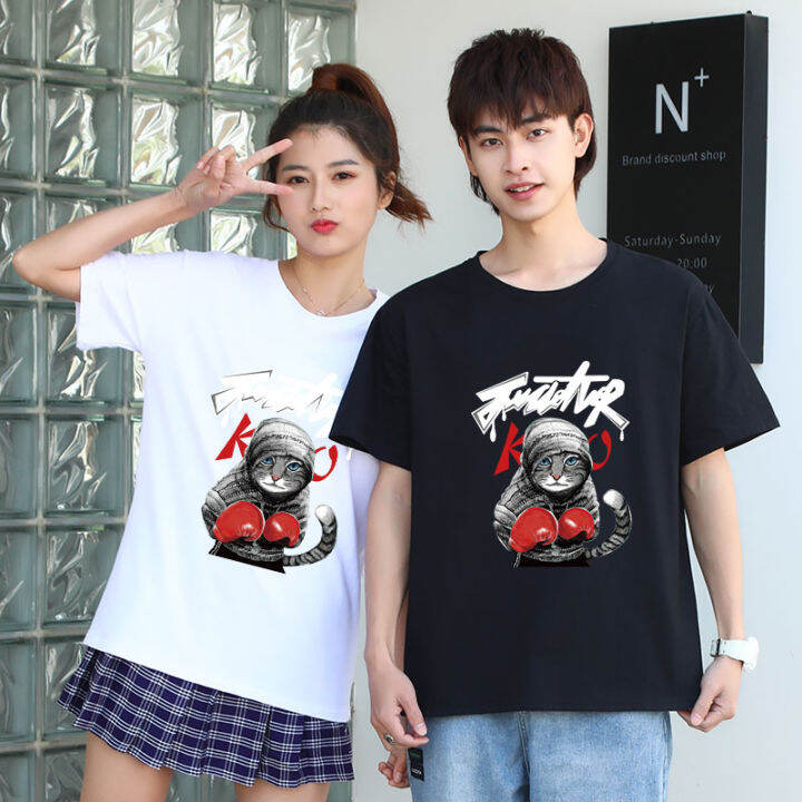 bk-411-เสื้อยืดแขนสั้นพร้อมส่ง-8สี-ลายการ์ตูน-ขายดีตามเทรนต์-ลายน่ารัก-สีสันสดใส่น่ารัก-ใส่ได้ทั้งหญิงและชาย-s-3xl-ปลีก-ส่ง