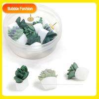 Pushpins ซัคคูแลนท์สีเขียวแฟชั่นฟองหมุดกดบ้านอวบน้ำนิ้วหัวแม่มือก๊อก