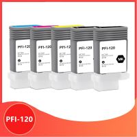 PFI-120มล. ตลับหมึกรีฟิล PFI120 130มล. พร้อม TM-200ชิปสำหรับแคนนอนถาวร TM200 TM-205 TM-300 TM-305 J14 TM300