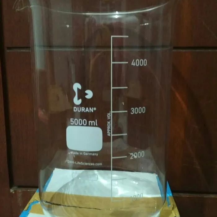 Bisa Cod Beaker Glass 5000 Ml Duran Low Form Gelas Kimia Kaca Kapasitas 5 L Lazada Indonesia 6909