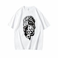 T Graphic Masked Headportrait Printed Streetwear Rock Rapper Tees Tshirts Mens