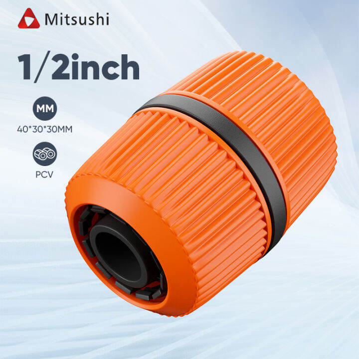 Mitsushi Water Hose Connector PVC Hose Coupling 1/2" Quick Connectors
