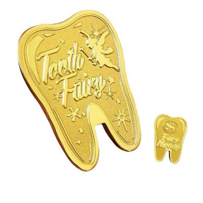 1PCS Tooth Fairy Commemorative Coin Creative Kids Tooth Change Gifts Plated Coin Gift Home Decor Souvenir