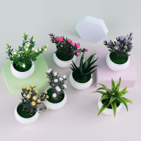 【cw】Mini Artificial Aloe Vera Bonsai Small Simulation Tree Potted Artificial Flower Desk Potted Ornaments Home Decoration Crafts !