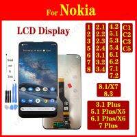 LCD Display Screen For Nokia 1 2.2 3.2 4.2 6.1 6 2018 7 Plus 5 5.1 3.4 5.4 8.1 8.3 X5 X6 X7 C1 C3 2.3 Touch Digitizer Assembly