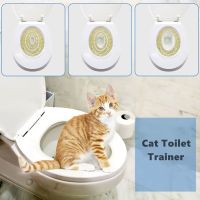 Portable Cat Toilet Training Device Pet Cat Puppy Toilet Seat Pad Professional Trainer Indoor Cleaning Products Plastic Tool