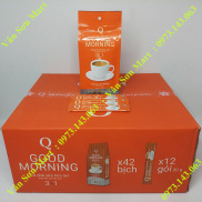 Thùng 42 bịch 240g loại 12 gói nhỏ cà phê sữa Good morning Trần Quang