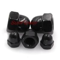 Hex Acorn Cap Nuts M3 M4 M5 M6 M8 M10 M12 Carbon Steel Ni-Plated/Black Zinc Plated Hexagon Cap Nuts Dome Cover Nuts Acorn Nuts Nails  Screws Fasteners