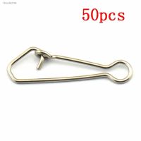 ✢▦┅ 50pcs Stainless Steel Fishing Swivels Hooked Snaps Fishing Hook Line Connector Sea Swivel Rolling Snap 000/00/0/1/2/3/4/5/6