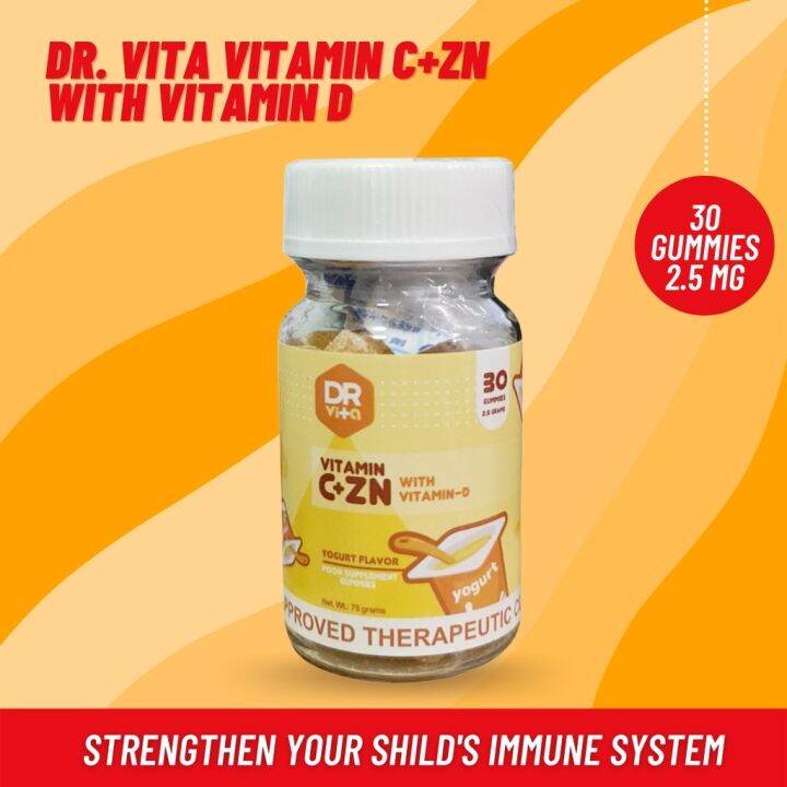 ORIGINAL Dr. Vita Vitamin C for Kids Yogurt Flavored with Sodium