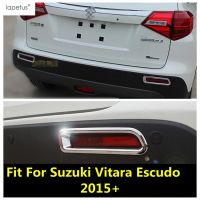 “{》} อุปกรณ์เสริมของ Lapetus สำหรับซูซูกิรุ่น Vitara Escudo โครเมียมด้านท้าย2015-2020ชุดไฟตัดหมอกท้ายรถขอบคิ้วไฟหน้ารถยนต์แต่งฝาปั้น