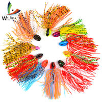 8ซม. 13G Buzzbait ตกปลาล่อที่มีสีสันซิลิโคนกระโปรงงูจิ๊กเหยื่อ