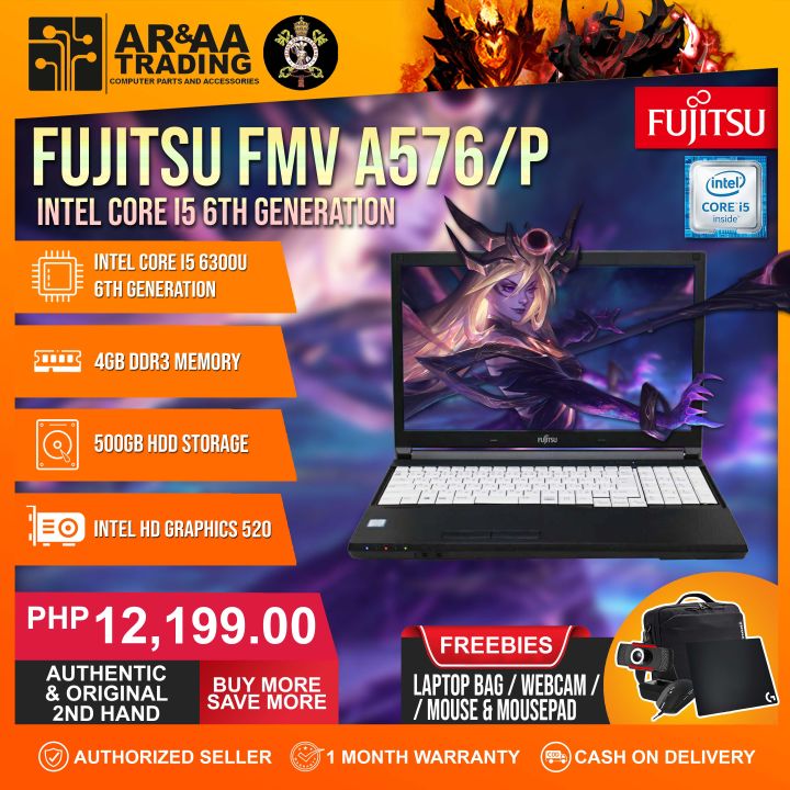 💻 Laptop FUJITSU LIFEBOOK A576/P Intel Core i5 6200U 6th