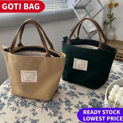 【hot sale】◆♟ C16 Original Japanese Small Bucket Type Tote Canvas Bag Simple All-Match Literary One-Shoulder Portable Lunch Box Female [GOTI]