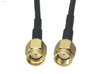 ┇✚  1pcs RG174 Cable RP-SMA Male Jack to RP-SMA Male Jack Straight Connector RF Coaxial Pigtail Jumper Adapter New 4inch 10FT