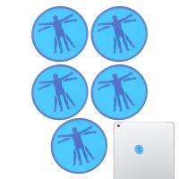 Radiation Stickers for Cell Phone Protection Sticker Blocker for Phones 5PCS Phone Radiation Blocker Compatible with Smart Phones/Laptops/Tablets/All Electronic Devices Suitable for Anyone charitable