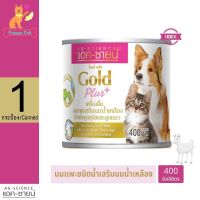 AG-SCIENCE Gold Plus แอค-ซายน์ โกลด์ พลัส นมแพะเสริมนมน้ำเหลือง  สำหรับลูกสุนัขและลูกแมว 400 มิลลิลิตร