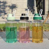 Fashion new 1 l mass sports bottle transparent fitness portable water bottle cap unscrewing tons cup factory wholesale --ydsb230731❀◄