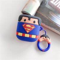 เคสซิลิโคนสำหรับสไปเดอร์แมน2 3D สำหรับ Captain Hero เคสสำหรับ AirPod เคสนิ่มลายแบทแมนอุปกรณ์หูฟังธอร์แมน