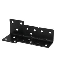 ◊ Stainless Steel L Shape Angle Fixed Furniture Corner Bracket Furniture Accessories Cabinet Right Angle Connector Black