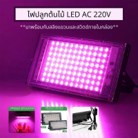 ไฟปลูกต้นไม้LED โคมไฟLEDแบบเต็มสเปกตรัม50W/100Wหลอดไฟปลูกพืช ต้นไม้ Full Spectrum LED Grow Lightสําหรับปลูกพืชไฮโดรโปนิก ช่วยการเจริญเติบโตของพืชJ47