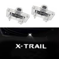 2ชิ้นประตูรถยินดีต้อนรับแสงโลโก้โคมไฟโปรเจคเตอร์มารยาทสำหรับนิสสัน XT Rail T30 T31 04-14เทียน่า04-07 Murano 11-13 SYLPHY 06-09