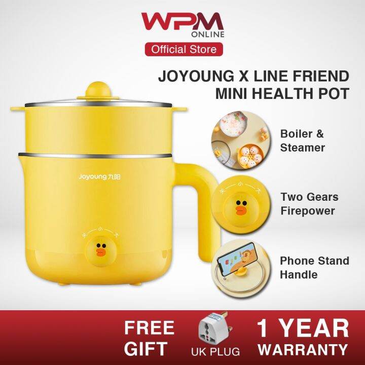 Joyoung Line Friend 2in1 Electric Health Pot Cooking Pot 304 Stainless Steel Mini Electric