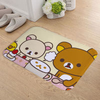 พรม RILAKKUMA สีชมพู ขนาด 40x60 ซม. แพ็ค 1 ชิ้น พรมลายการ์ตูน RILAKKUMA