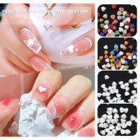 【hot sale】 ﹍ B50 50Pcs/Pack Nail Art Decoration Gradient Love Heart Shaped Resin Freshing For DIY Manicure Nail Charms Accessories Design美甲