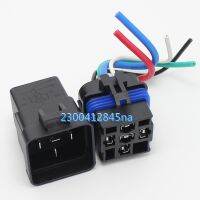 Free Shipping Waterproof integrated automotive relay 12V 5 feet 40A normally open with a line containing socket