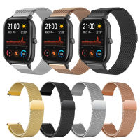 สายนาฬิกาโลหะ Milanese Loop สำหรับ Xiaomi Huami Amazfit GTS,สายรัดข้อมือสำหรับ Amazfit GTR 47มม. /Bip Lite/bip 2สมาร์ทวอทช์