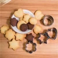 VGFD Fondant Pastry ดอกไม้ขนาดเล็กรอบ Heart Star Shape DIY ครัวบิสกิตแม่พิมพ์ Cookie Cutters ชุดเบเกอรี่เครื่องมือ Modeling Tools