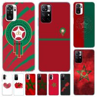 Morocco Flag Case for Xiaomi Redmi Note 11 10 9S K40 9 8 Pro 8T 9T 7A 10C 11E 11T 5G 11S Transparent TPU Soft Phone Cover