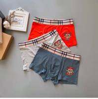 Burberry 2022 Tide nd ชุดชั้นในผ้าฝ้ายกิริยาสะดวกสบายไม่มีรอยต่อ Boy er Shorts 3 Packs