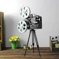 Highly Personality Retro Antique The Ground Tripod Camera Shape Metal Ornaments Photography Props