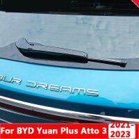 Z】สำหรับ BYD หยวนบวกบวก Atto 3 2021 2022 2023รถแถบที่ปัดน้ำฝนด้านหลังลำต้นที่สดใสฝาครอบอุปกรณ์เสริมภายนอก