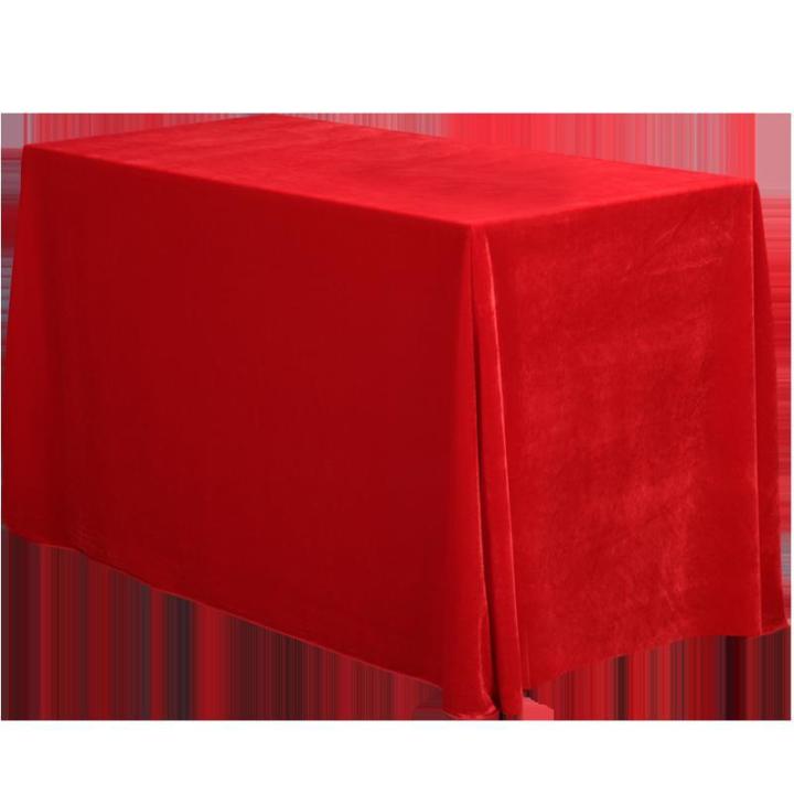 dihe-ผ้าปูโต๊ะสีแดงกิจกรรมสุดไข่ทองคำผ้าปูโต๊ะสีแดงทองผ้าปูโต๊ะกำมะหยี่สีแดงขนาดใหญ่ผ้าซาตินสีกว้าง3-2เมตร