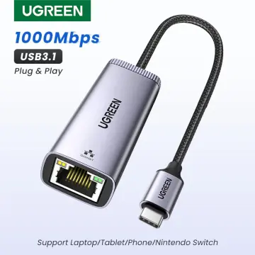 UGREEN USB Ethernet 1000Mbps USB C to RJ45 Lan Thunderbolt 3 for Laptop PC  MacBook Samsung