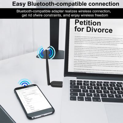 ”【；【-= 2 4Ghz Portable USB Adapter Bluetooth-Compatible Transmitter With Antenna Music Streaming Device Desktop PC Accessories