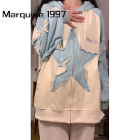 Marquise1997 เสื้อฮู้ด เสื้อแขนยาวอบอุ่น หลวมและสบาย ทันสมัย ทันสมัย สไตล์ แฟชั่น WWY2390WEJ 42Z231020