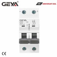 GEYA Din Rail DC MCB 6KA 2P 500V Mini Circuit Breaker DC 6A 10A 16A 20A 25A 32A 40A 50A 63A MCB for Solar PV system